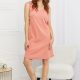 HEYSON Sweet Life Cut-Out Sleeveless Mini Dress in Peach